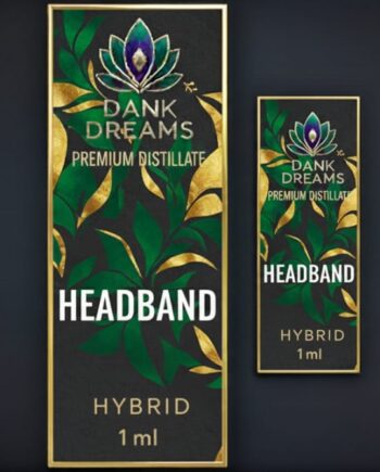 Headband. Stress Crumbles. Euphoria Spreads. 1ml With Button Disposable